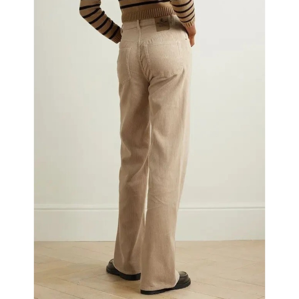 EUC Womens Denimist DENA PANT 100% cotton corduroy beige flare pant size 31